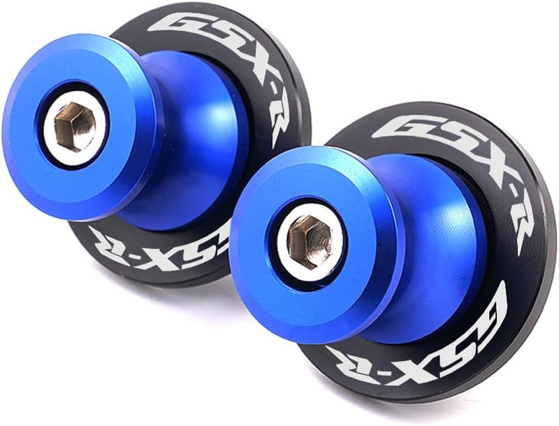 FREAXLL 2pcs M8*1.5 Motorcycle Swing Arm Sliders Spools 8mm for Suzuki GSXR 600 750 1992-2024 GSX-R 1000 2001-2024 GSXS 600 750 1000 GSX-8R GSX-8S 2023 -Blue - Image 3